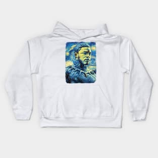 Black Panther Van Gogh Style Kids Hoodie